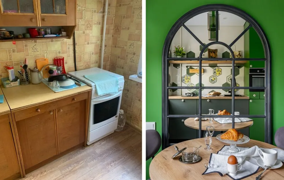 Chruszczowka 44 m², której nie da się rozpoznać: remont w ciągu 4 miesięcy przy niewielkim budżecie