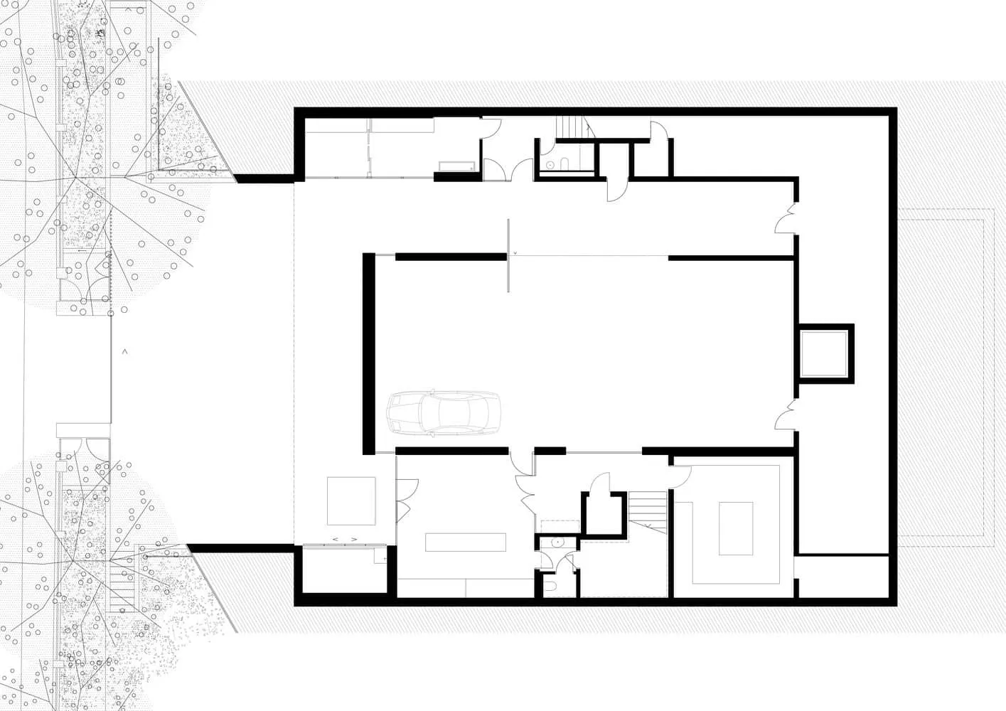 Kellerplan der Villa Vista von Znameni Ctyr Architekti Kellerplan der Villa Vista von Znameni Ctyr Architekti in Prag