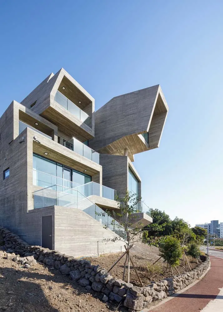 Pacific Residence Side Elevation Terraces by Moon Hoon