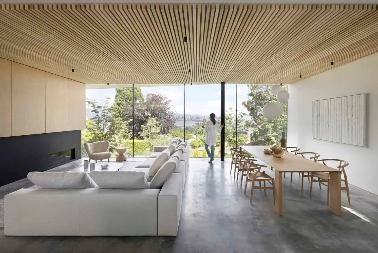 Yield House Living and Dining View by Splyce Design Yield House by Splyce Design living and dining interior Vancouver