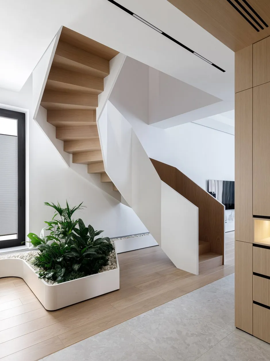 Foto: Eingangsbereich im Minimalismus-Stil, Japandi, Modern, Wohnung, Projekt des Tages, Moskau, Rustem Urazmetov, Chamovniki, 4 und mehr Zimmer, über 90 Quadratmeter – Foto auf INMYROOM