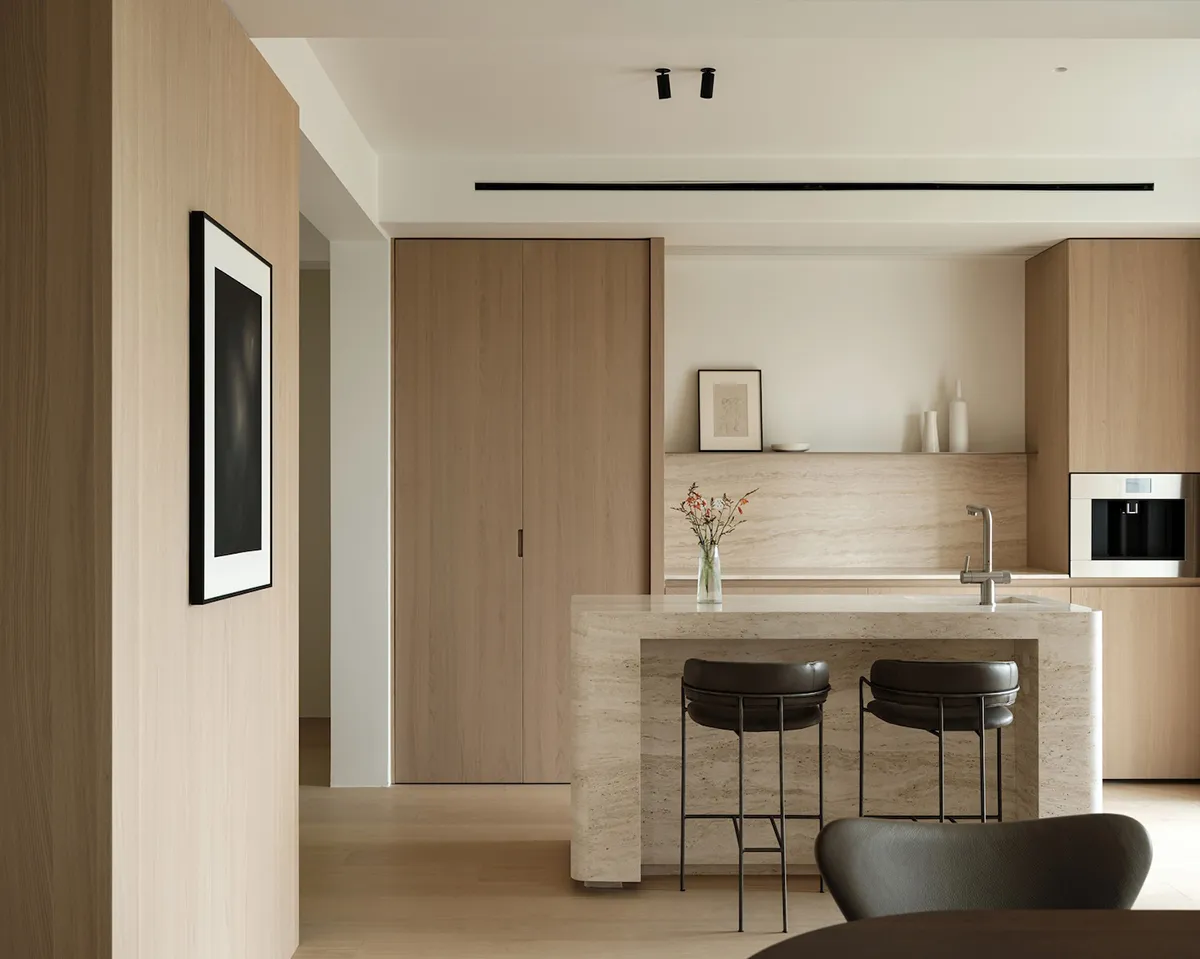 Moderne Eleganz der Wohnung in Shanghai