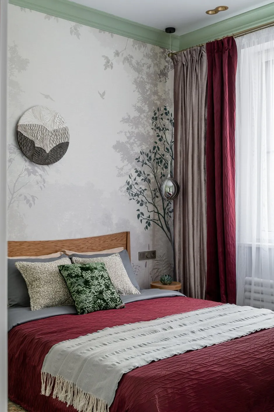 Foto: Schlafzimmer im Minimalismus-Stil, Japandi, Modern, Wohnung, Projekt des Tages, Moskau, 1 Zimmer, bis zu 40 Quadratmeter, Anastassia Wolodina – Foto auf INMYROOM