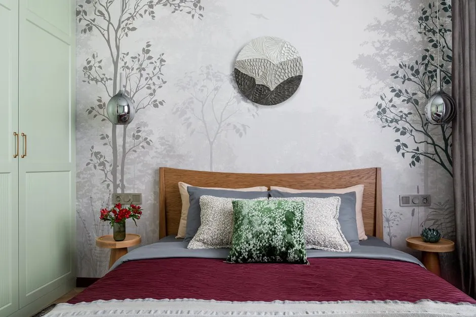 Foto: Schlafzimmer im Minimalismus-Stil, Japandi, Modern, Wohnung, Projekt des Tages, Moskau, 1 Zimmer, bis zu 40 Quadratmeter, Anastassia Wolodina – Foto auf INMYROOM
