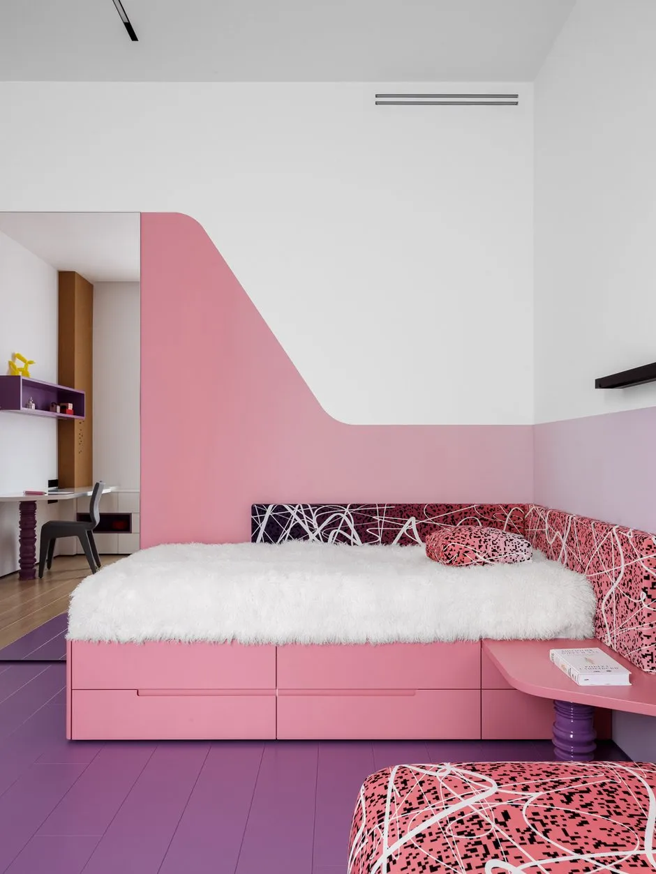 Foto: Kinderzimmer im Stil Modern, Eklektik, Wohnung, Projekt des Tages, Moskau, Rustem Urazmetov, Chamowniki, 4 und mehr Zimmer, Mehr als 90 Quadratmeter – Foto auf INMYROOM