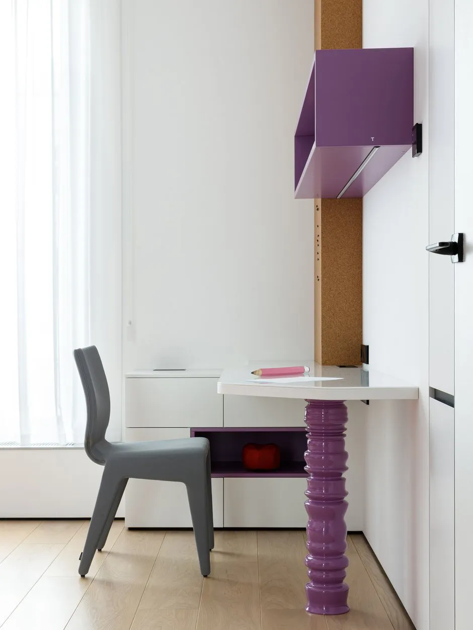 Foto: Büro im modernen Stil, Minimalismus, Wohnung, Projekt des Tages, Moskau, Rustem Urazmetov, Chamowniki, 4 und mehr Zimmer, über 90 Quadratmeter – Foto auf INMYROOM