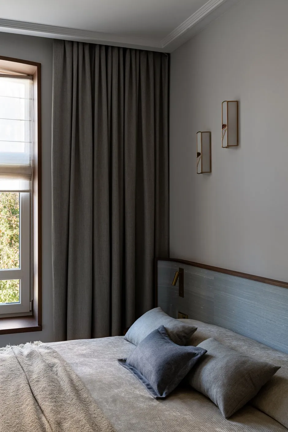 Foto: Schlafzimmer im Stil Modern, Minimalismus, Wohnung, Projekt des Tages, Kasan, 4 und mehr Zimmer, über 90 Quadratmeter, Julia Osošnova, Vintage/Retro – Foto auf INMYROOM
