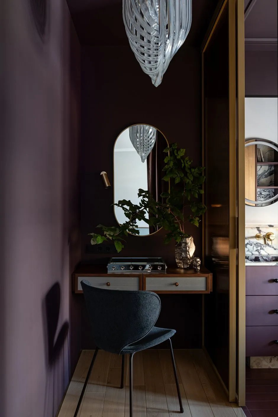 Foto: Büro im modernen Stil, Eklektik, Wohnung, Projekt des Tages, Kasan, 4 und mehr Zimmer, über 90 Quadratmeter, Julia Osošnova, Vintage/Retro – Foto auf INMYROOM