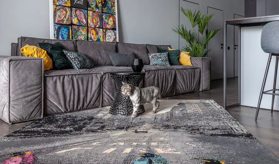 Foto: Wohnzimmer im Stil Modern, Eklektik, Projekt des Tages, Liana Akopyan, Nowosibirsk, 2 Zimmer, 60–90 Quadratmeter, Wohnung – Foto auf INMYROOM