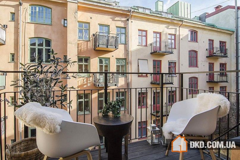 Светлая квартира-студия в скандинавском стиле, 34 кв. метра