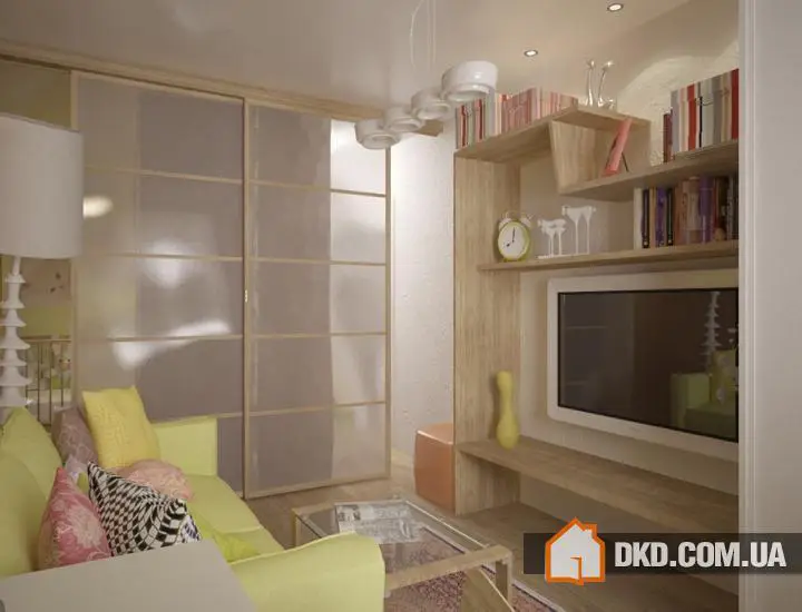 Дизайн однокомнатної квартири, 34 кв.м. - Gallery image 1