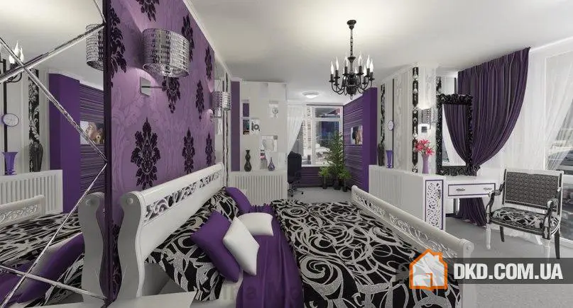 Спальна кімната з невеликою робочою зоною. Загальна площа 32 кв.м. - Gallery image 1