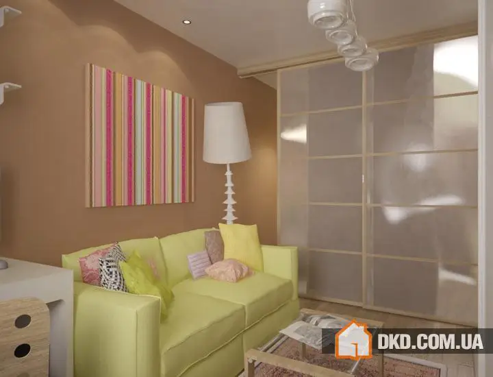 Дизайн однокомнатної квартири, 34 кв.м. - Gallery image 3