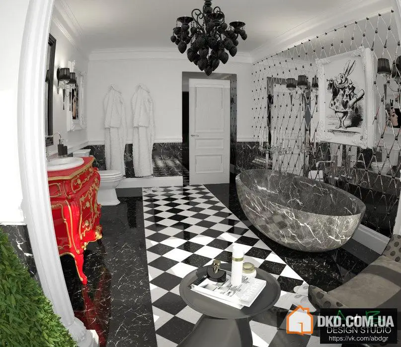 Ванна кімната "Аліса в країні чудес" м.Чебоксари, вул. Тракторостроителей, 3 Студія "А+Б" - Gallery image 1