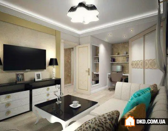 Дизайн однокомнатной квартиры в стиле ар-деко - Gallery image 2