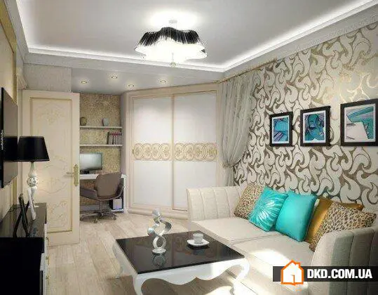 Дизайн однокомнатной квартиры в стиле ар-деко - Gallery image 1