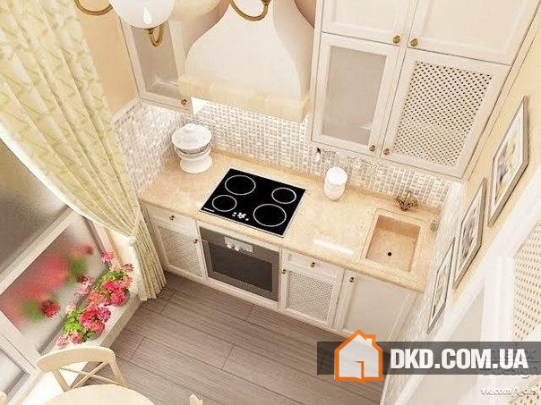 Дизайн маленькой кухни