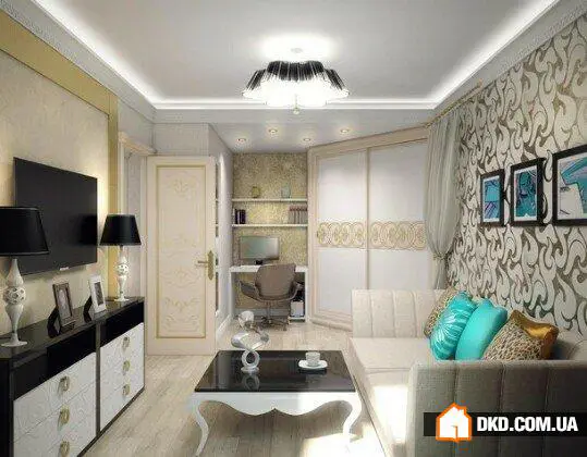 Дизайн однокомнатной квартиры в стиле ар-деко - Gallery image 3