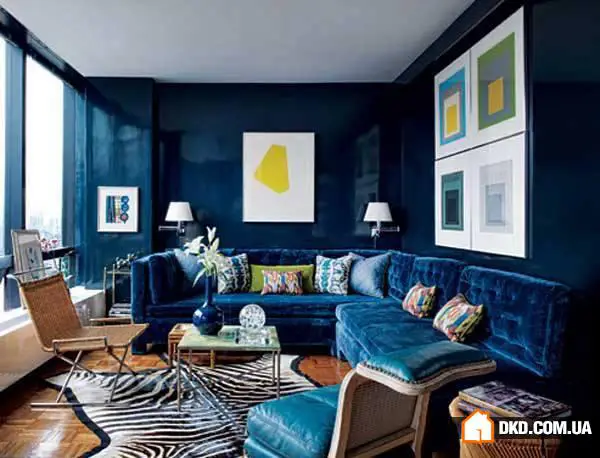 Design de salon bleu - Gallery image 2