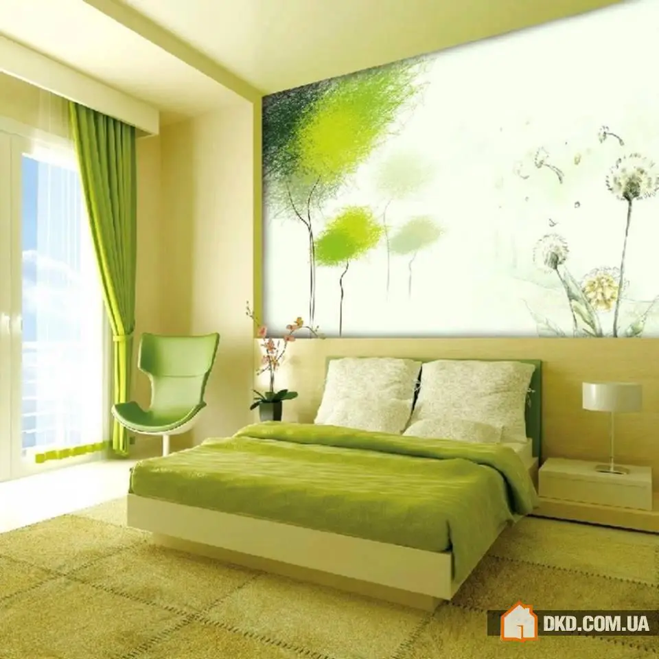 Diseños elegantes y refrescantes para habitaciones verdes - Gallery image 2