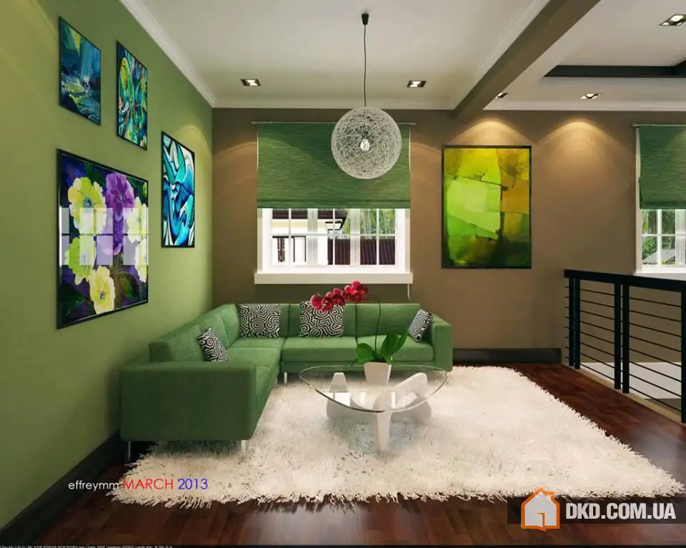 Чудові та спокійні зелені інтер'єри - Gallery image 2