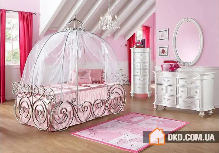 Glamour-Design-Ideen für ein Mädchenzimmer - Gallery image 4