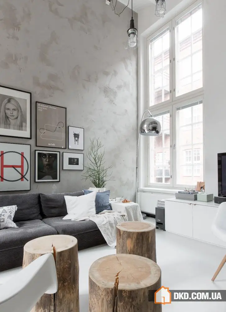 Askeptyczny loft w budynku starej fabryki w Finlandii - 1