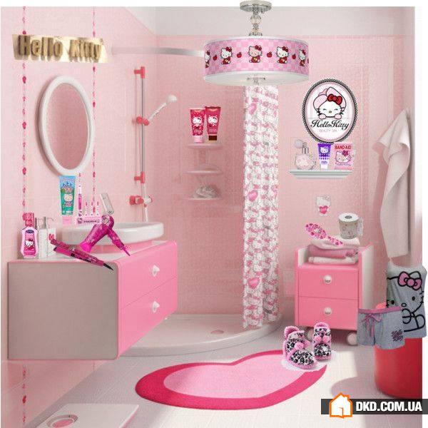 Невероятный дизайн ванной в стиле Hello Kitty