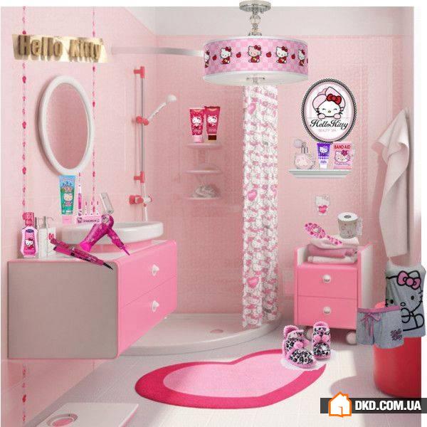 Невероятный дизайн ванной в стиле Hello Kitty