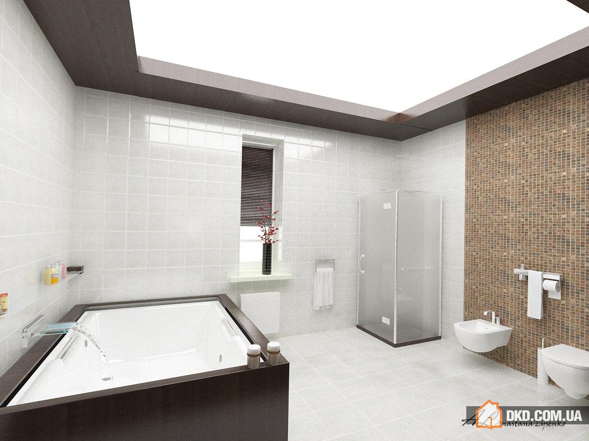 Интерьер ванной комнаты от дизайнера Анастасии Лысенко