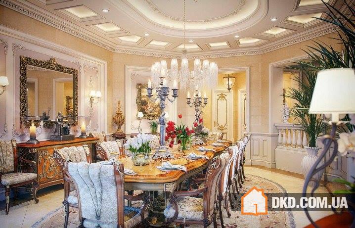 Впечатлящий дизайн потолков в кухне