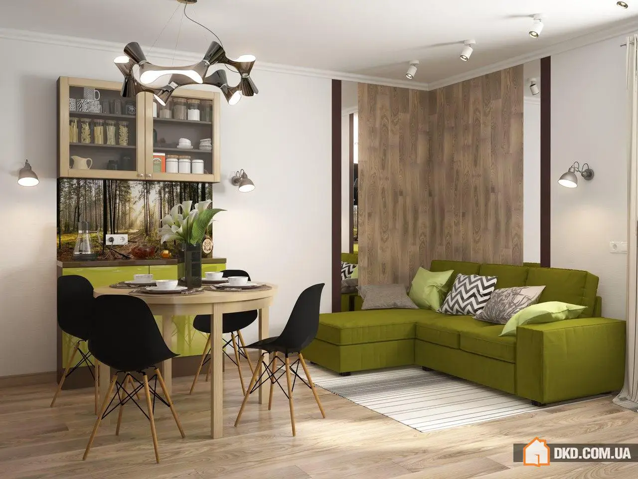 Дизайн-проект гостьової кімнати в сучасному еко-стилі - Gallery image 2