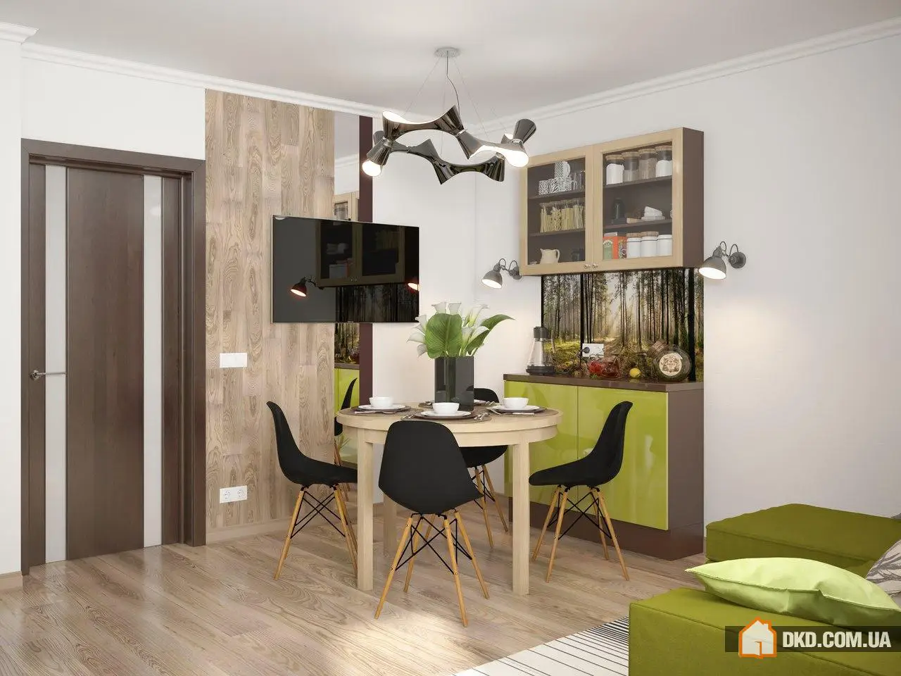 Дизайн-проект гостьової кімнати в сучасному еко-стилі - Gallery image 0