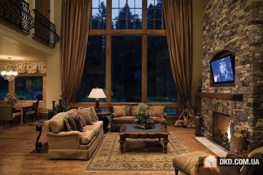 Сільські інтер’єри гостьових ідей дизайну - Gallery image 2