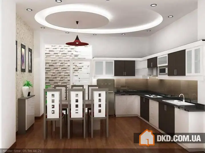 Вражаючі проєкти стель на кухні - Gallery image 2