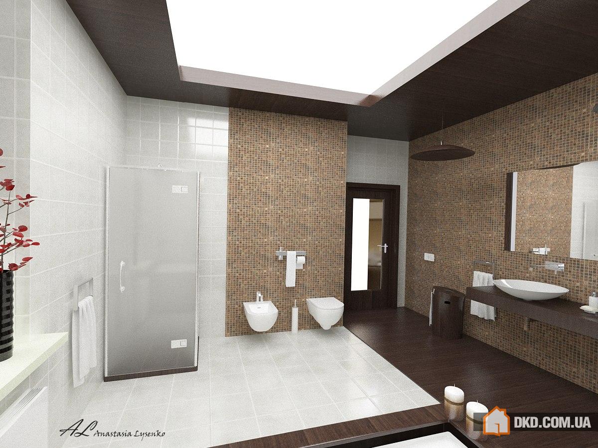 Интерьер ванной комнаты от дизайнера Анастасии Лысенко