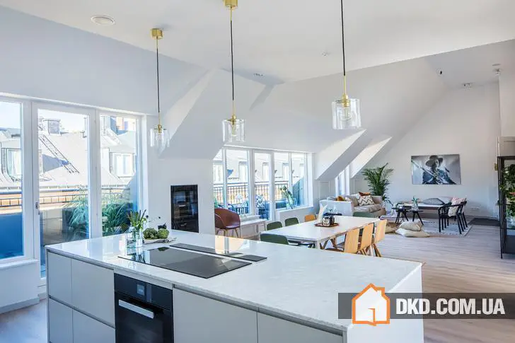 Clean Lines in a Loft Apartment on the Roof in Stockholm - Gallery image 1