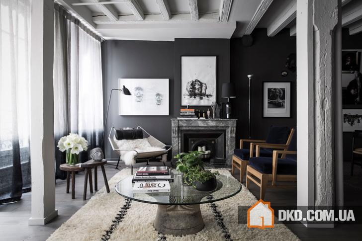 Приголомшливі апартаменти в чорному в Ліоні