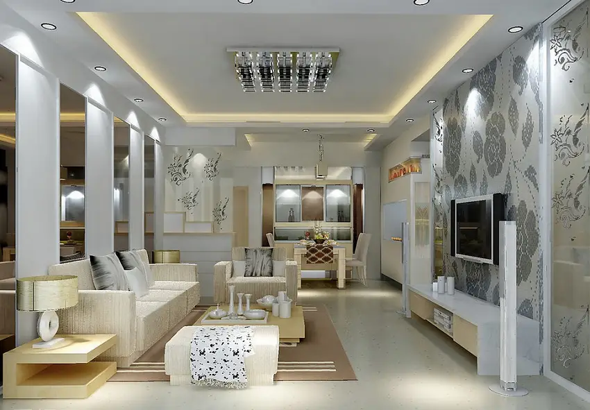 Wynikający projekt wnętrza i oświetlenie w nowoczesnych salonach - 4