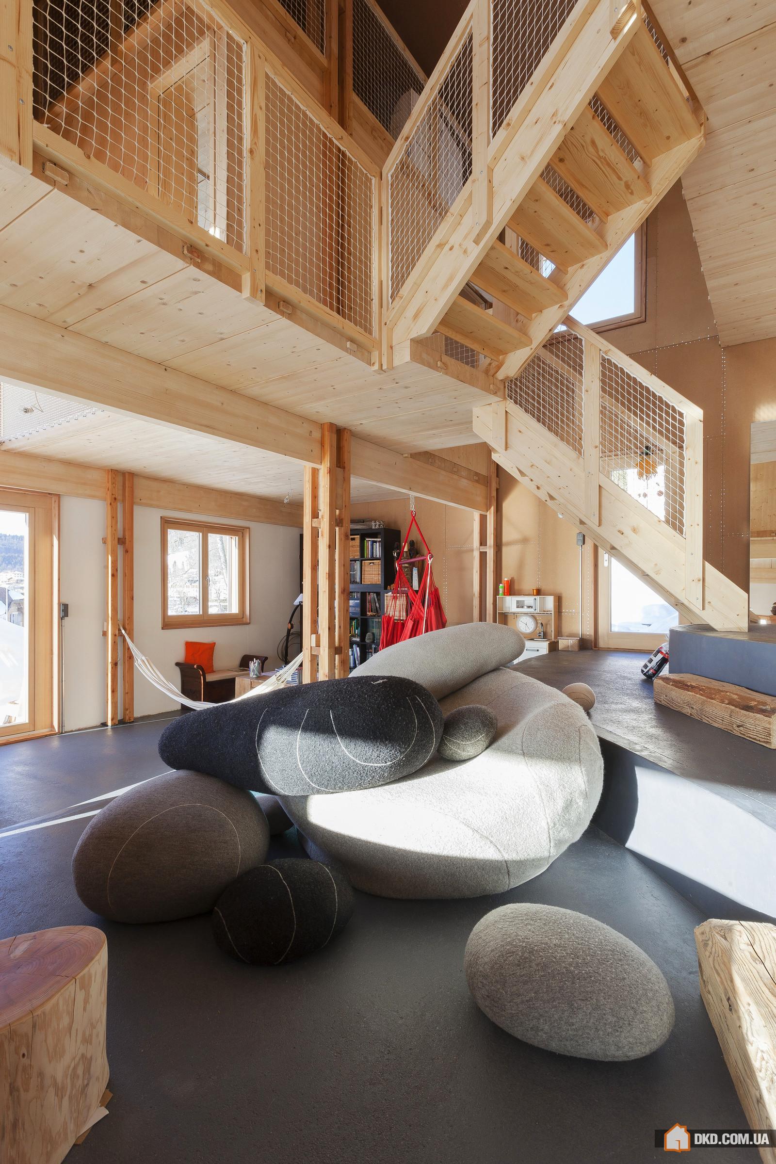 Дом для семьи с детьми в горах Швейцарии