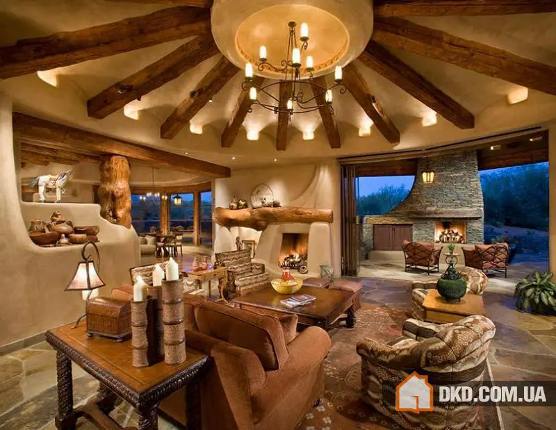 Сільські інтер’єри гостьових ідей дизайну - Gallery image 5