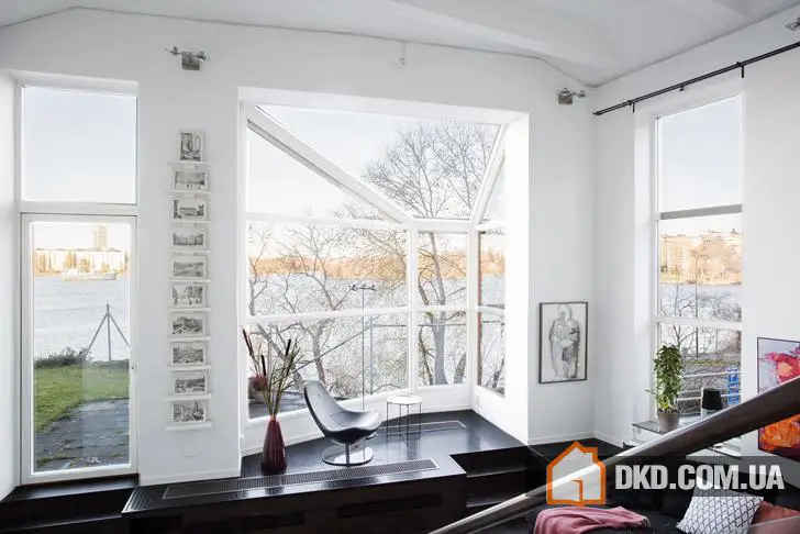 Квартира с видом на озеро в Стокгольме (151 кв. м)