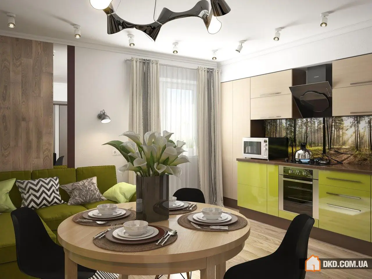 Дизайн-проект гостьової кімнати в сучасному еко-стилі - Gallery image 3