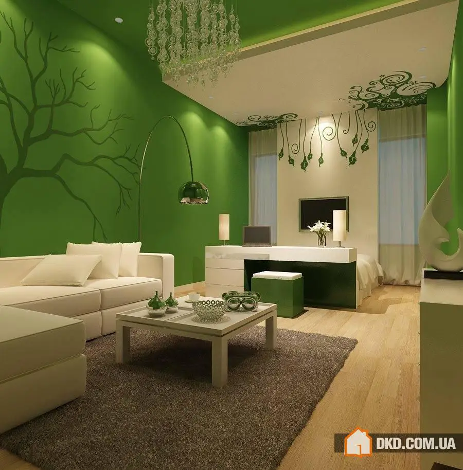 Impressive Modern Green Living Rooms