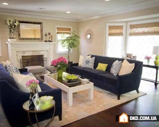 Design de salon bleu - Gallery image 0