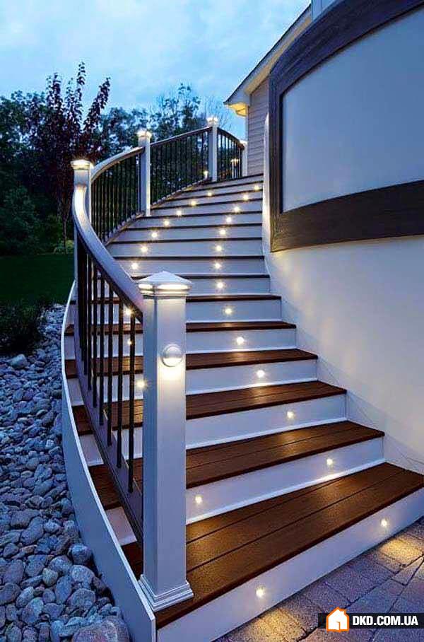 Ідеї ​​для сходів з освітленням