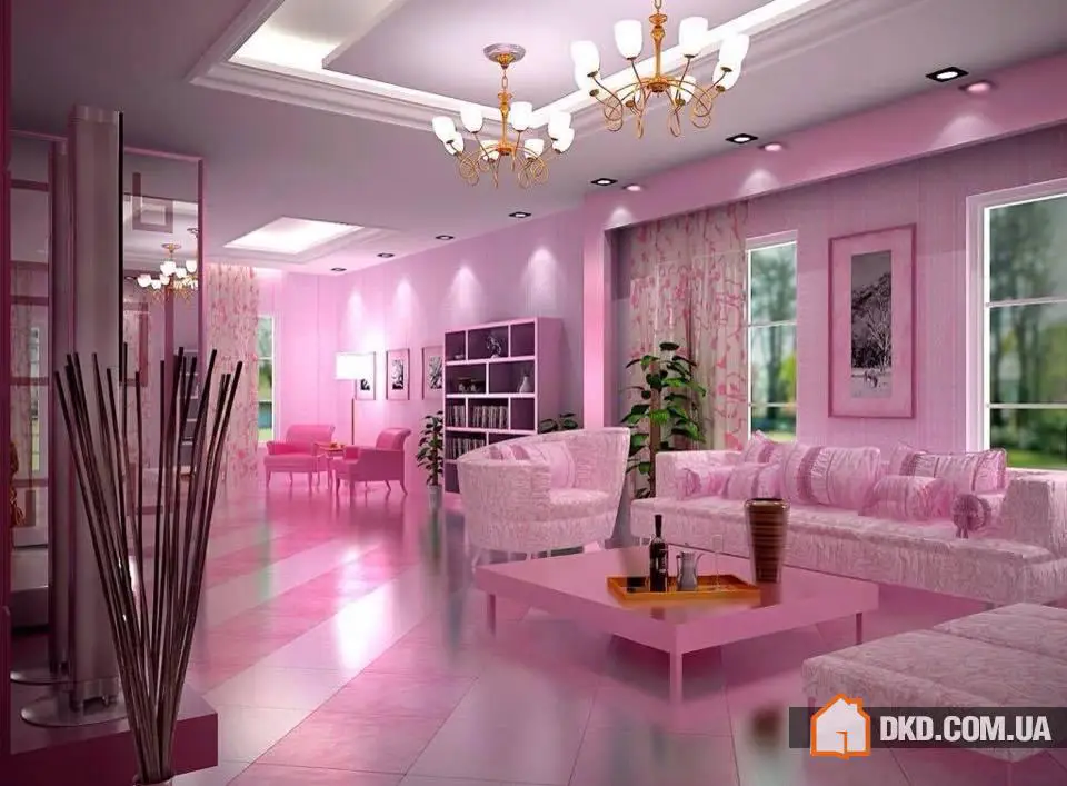 Самые великолепные розовые интерьеры
