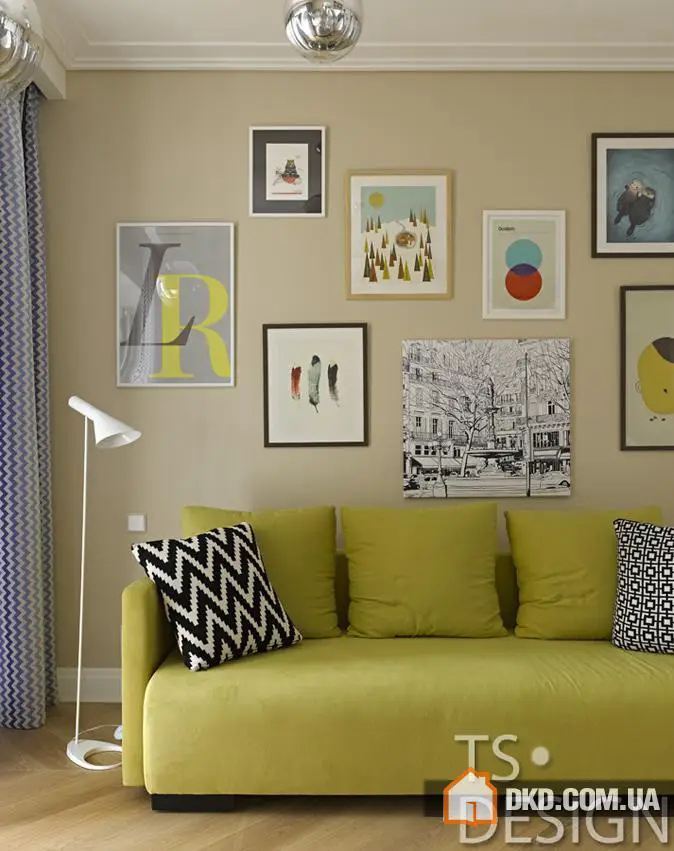 Сучасний інтер'єр з нотками ретро для молодої пари в Москві - Gallery image 14