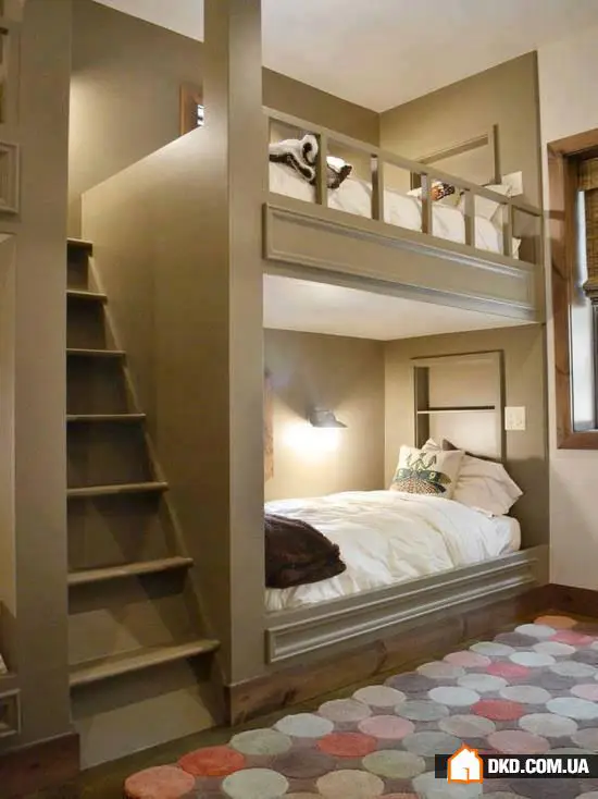 Ідеї дизайну двоповерхової спальній кроваті для економії місця - Gallery image 0
