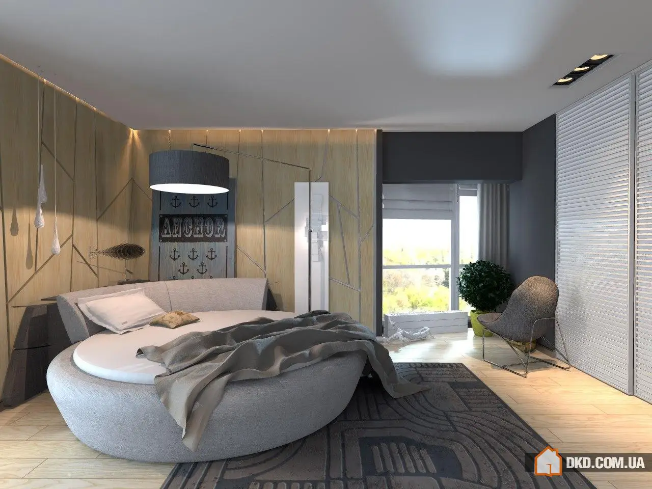 Projekt wnętrza mieszkania w Simferopole dla ambicjonalnego młodego mężczyzny, 180 m², Monolit LTD, nowe mieszkanie - 5